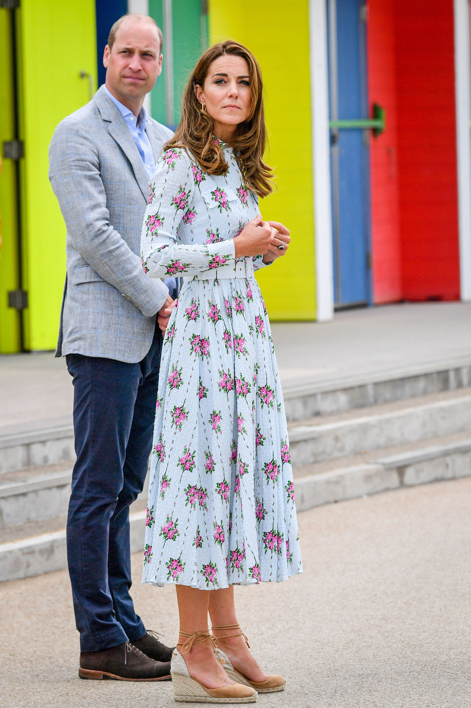 The Duke and Catherine Duchess of Cambridge on the promenade as they visit beach huts, during their visit to Barry Island, South Wales, to speak to local business owners about the impact of Covid-19 on the tourism sector
The Duke and Duchess of Cambridge visit Barry Island, South Wales, Uk - 05 Aug 2020,Image: 550116953, License: Rights-managed, Restrictions: , Model Release: no, Credit line: - / Shutterstock Editorial / Profimedia